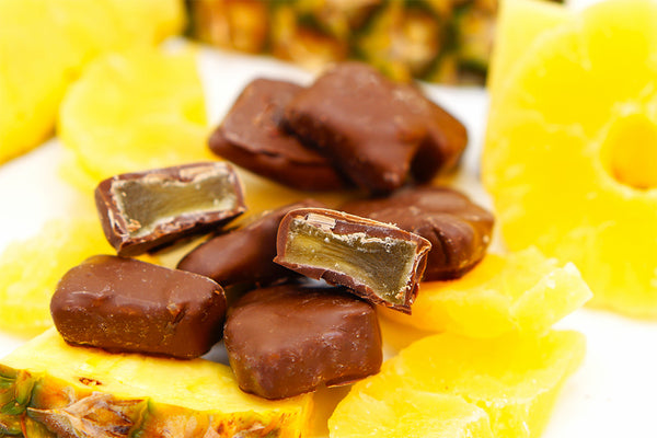 Ananas in ciocolata cu lapte