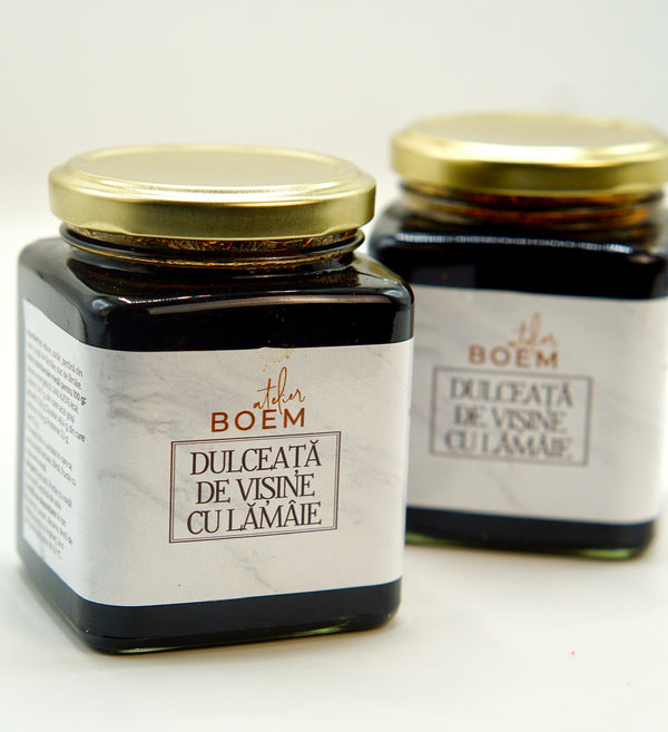 Dulceata gourmet de visine cu lamaie