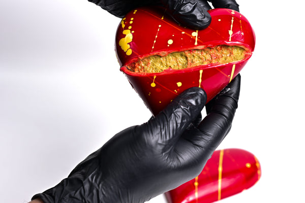 Inima rosie ciocolata lapte Dubai - 200 g