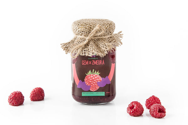 Gem de zmeura, fara zahar