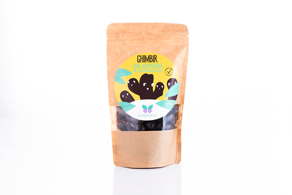 Ghimbir in ciocolata fara zahar