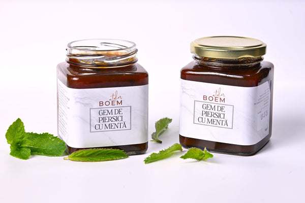 Gem gourmet de piersici cu mentă