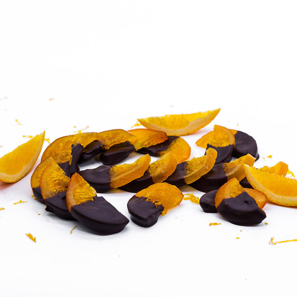 Portocală confiată în Ciocolată neagră