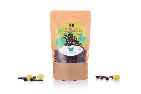 Stafide in ciocolata fara zahar